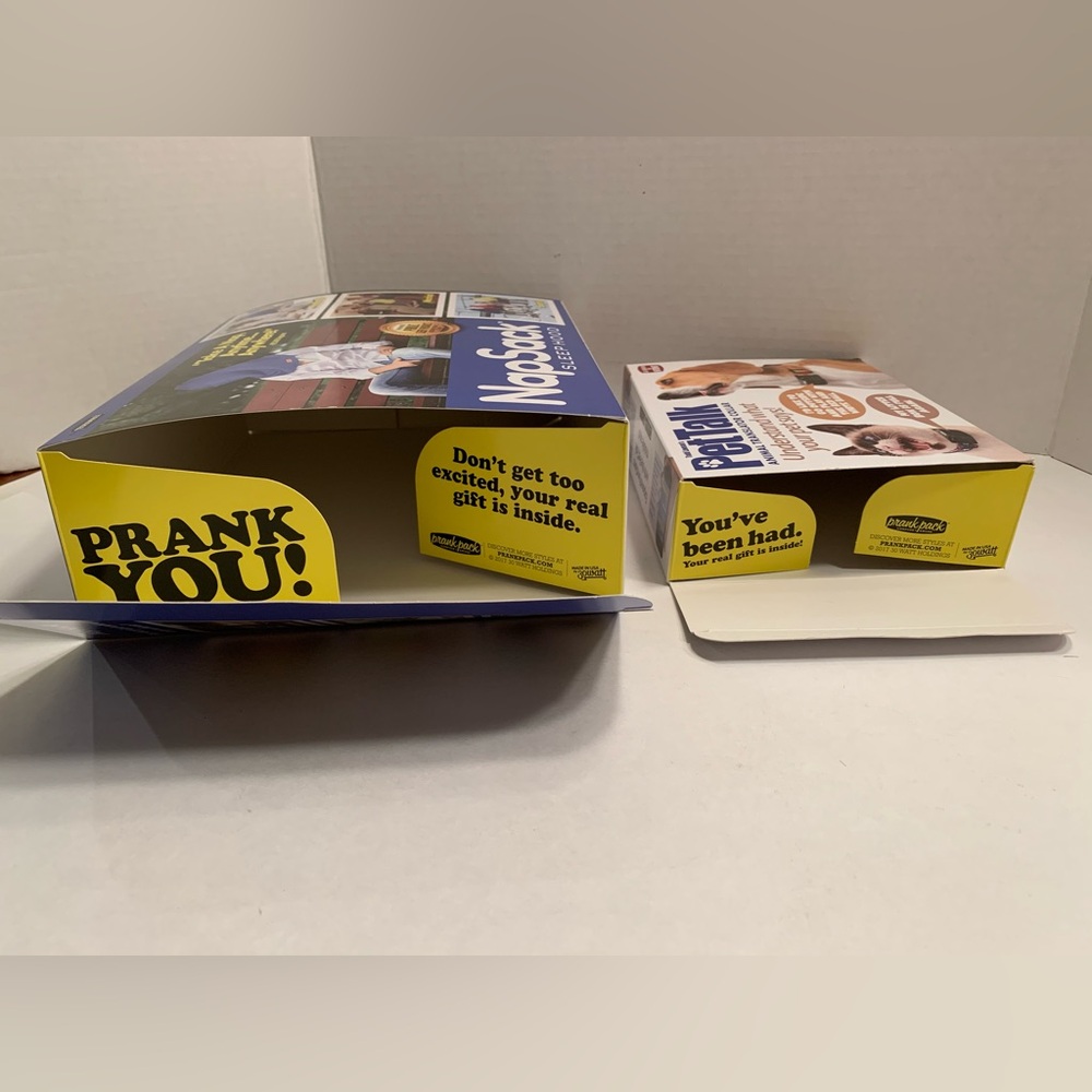 Prank-o Pair of Prank Gift Boxes Gag Joke Wrapping Box Funny Novelty Gift Box